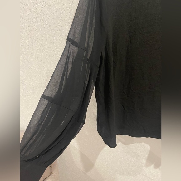 Lane Bryant Girl with Curves Black Blouse Size 18 - Picture 4 of 6